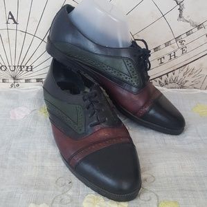 Vintage ellemenno 7.5 lace up oxford leather shoes